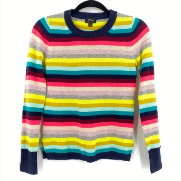 J. Crew Sweaters - J Crew Striped Cashmere Sweater